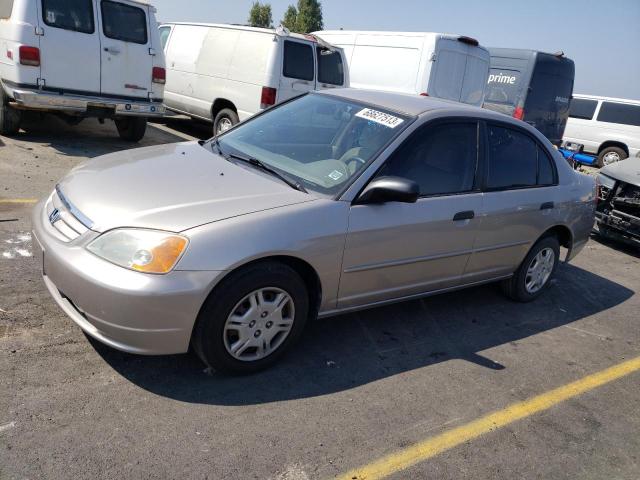 HONDA CIVIC LX 2001 with VIN 1HGES16591L018443 - Photo from auction