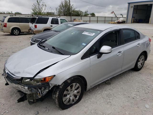 HONDA CIVIC LX 2012 with VIN 2HGFB2F53CH608390 - Photo from auction