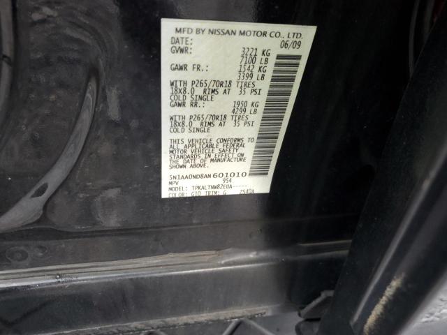 Photo 14 from auction – 2010 NISSAN ARMADA SE with VIN 5N1AA0ND8AN601010