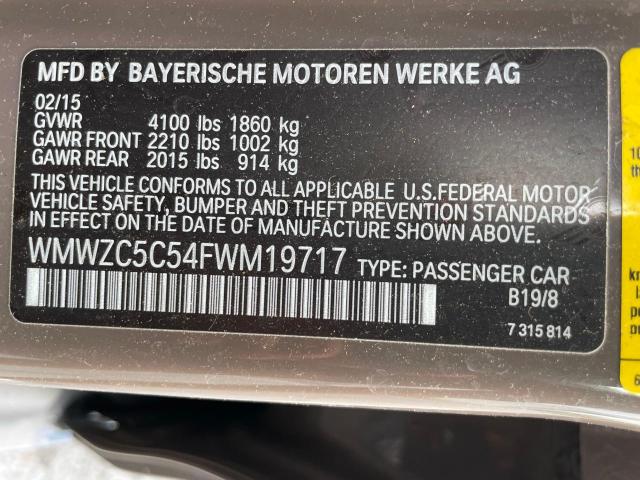 Photo 10 from auction – 2015 MINI COOPER S C with VIN WMWZC5C54FWM19717
