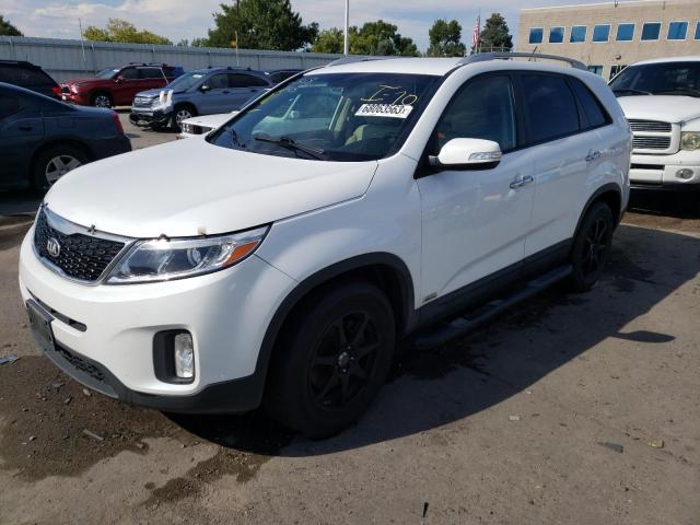 KIA SORENTO LX 2014 with VIN 5XYKTDA72EG459938 - Photo from auction