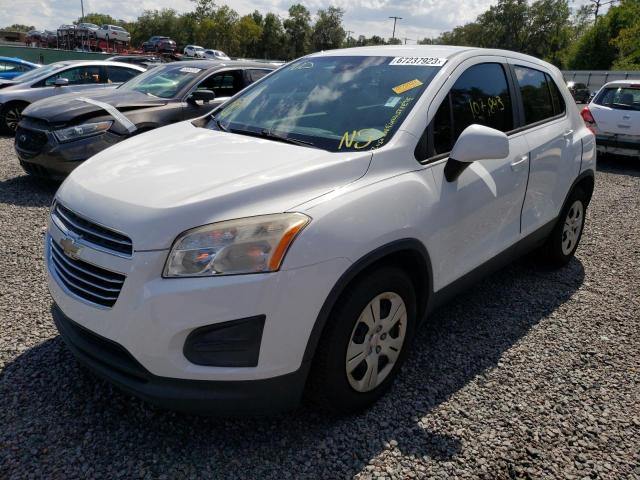 CHEVROLET TRAX LS 2015 with VIN KL7CJKSB4FB228484 - Photo from auction