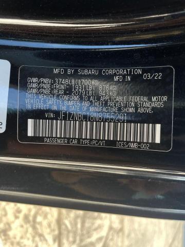 Photo 10 from auction – 2022 TOYOTA GR 86 with VIN JF1ZNBC18N8755291