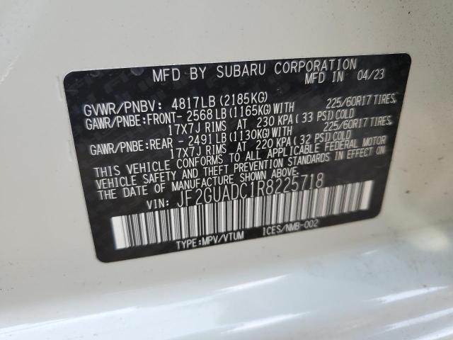 Photo 14 from auction – 2024 SUBARU CROSSTREK with VIN JF2GUADC1R8225718