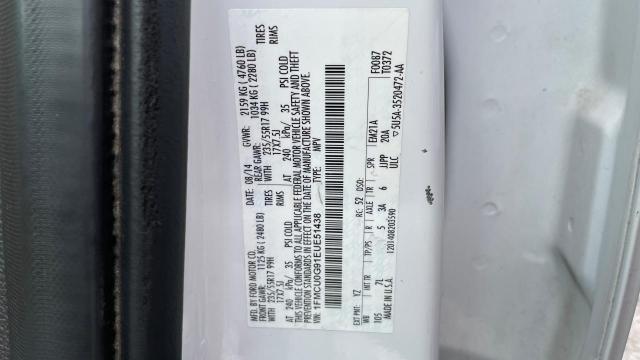 Photo 10 from auction – 2014 FORD ESCAPE SE with VIN 1FMCU0G91EUE51438