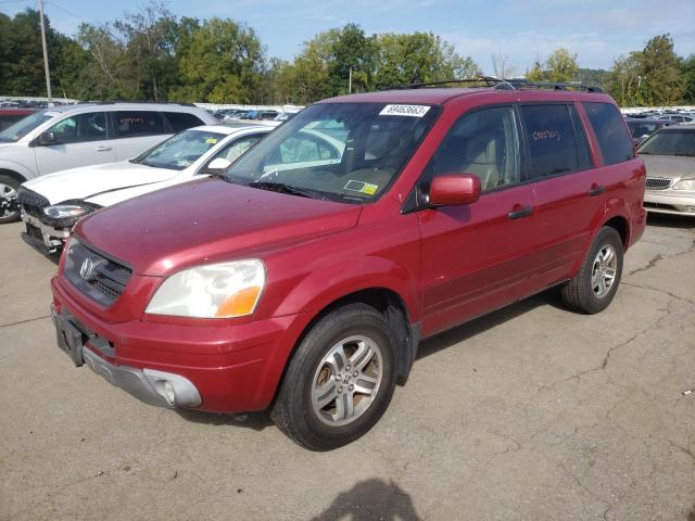 HONDA PILOT EXL 2004 with VIN 2HKYF18584H535108 - Photo from auction