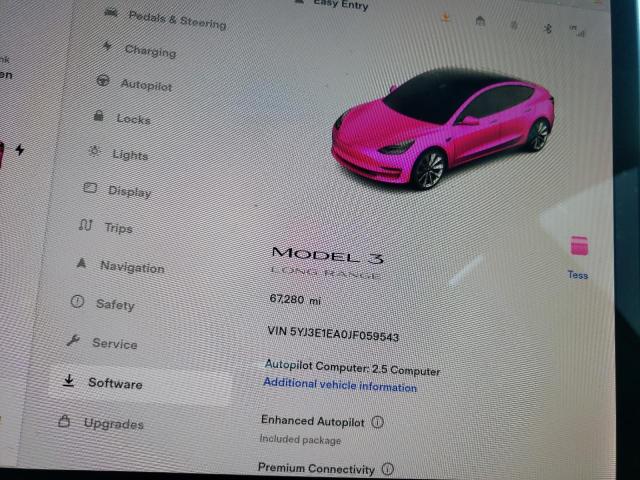 Photo 9 from auction – 2018 TESLA DONATION with VIN 5YJ3E1EA0JF059543