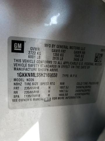 Photo 14 from auction – 2017 GMC ACADIA with VIN 1GKKNMLS6HZ169658