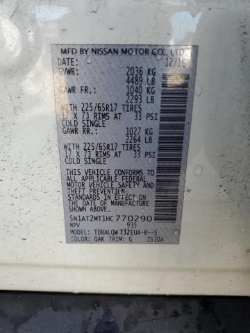 Photo 14 from auction – 2017 NISSAN ROGUE S with VIN 5N1AT2MT1HC770290