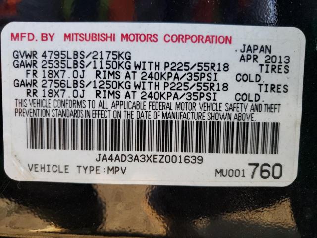 Photo 14 from auction – 2014 MITSUBISHI OUTLANDER with VIN JA4AD3A3XEZ001639