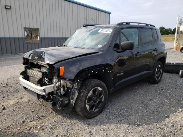 JEEP RENEGADE S 2017 with VIN ZACCJBAB9HPG43412 - Photo from auction