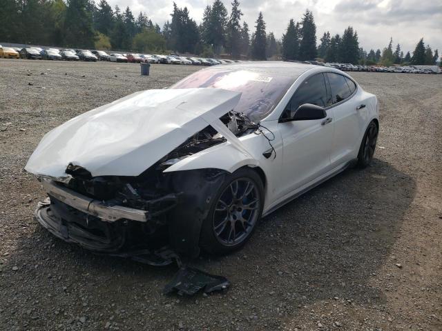 TESLA MODEL S 2021 с VIN 5YJSA1E6XMF456619 - Снимка от търг