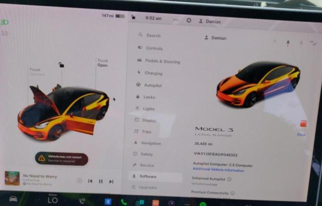 Photo 9 from auction – 2018 TESLA MODEL 3 with VIN 5YJ3E1EA0JF048302