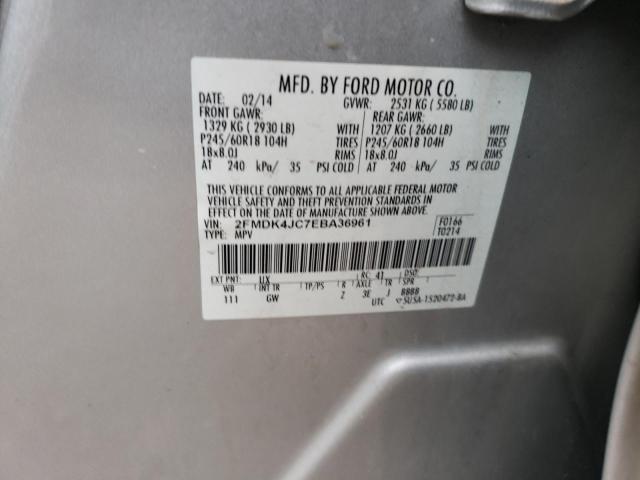 Photo 14 from auction – 2014 FORD EDGE SEL with VIN 2FMDK4JC7EBA36961