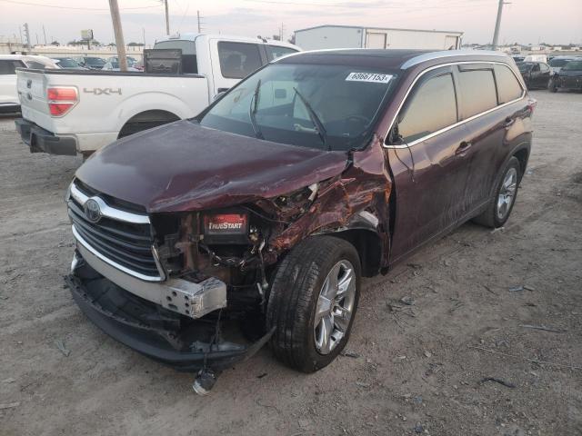 TOYOTA HIGHLANDER 2015 with VIN 5TDYKRFH9FS082430 - Photo from auction