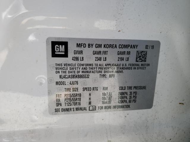 Photo 14 from auction – 2019 BUICK ENCORE PRE with VIN KL4CJASB5KB865532
