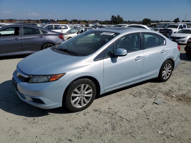 HONDA CIVIC EXL 2012 with VIN 2HGFB2F91CH573741 - Photo from auction