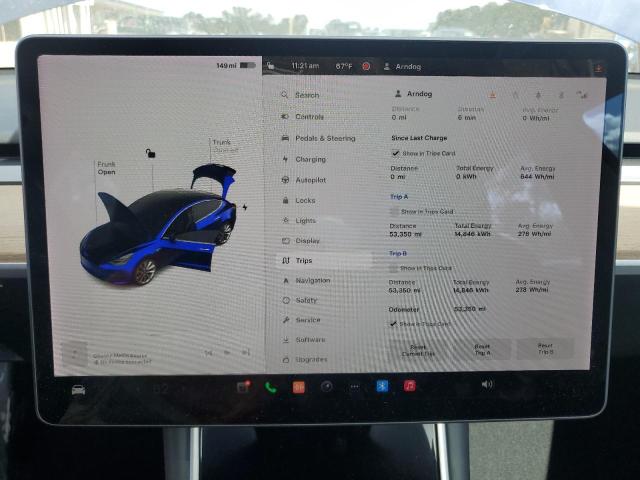 Photo 9 from auction – 2018 TESLA MODEL 3 with VIN 5YJ3E1EB9JF092047