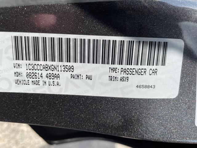 Photo 10 from auction – 2016 CHRYSLER 200 LIMITE with VIN 1C3CCCABXGN113509