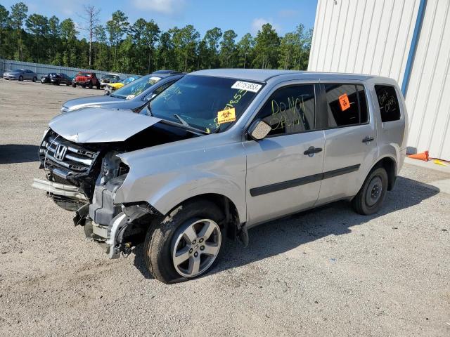 HONDA PILOT LX 2012 with VIN 5FNYF3H22CB001259 - Photo from auction