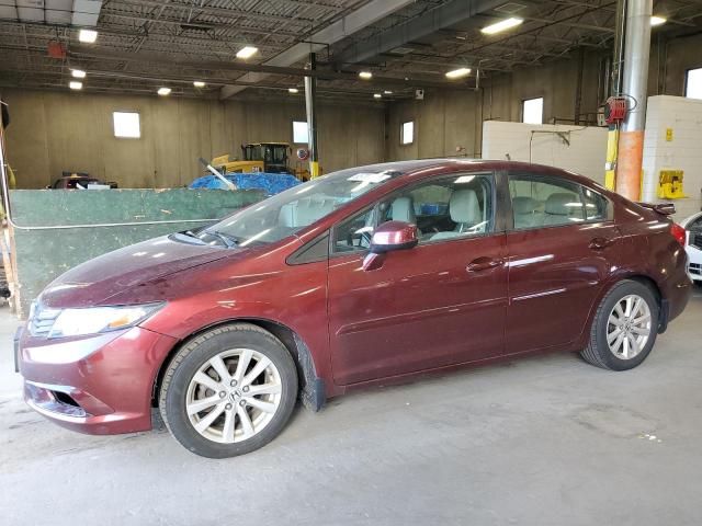 HONDA CIVIC EX 2012 with VIN 2HGFB2F84CH549389 - Photo from auction