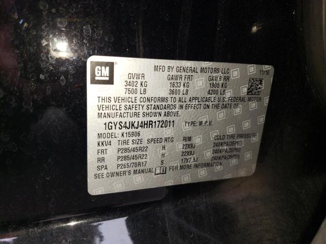 Photo 14 from auction – 2017 CADILLAC ESCALADE with VIN 1GYS4JKJ4HR172011