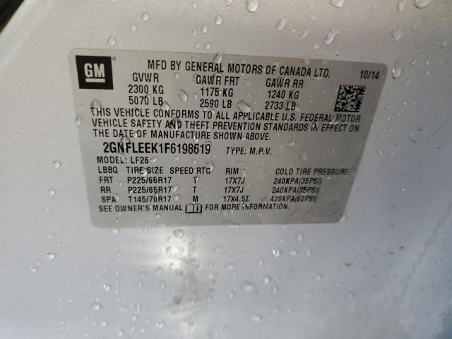 Photo 14 from auction – 2015 CHEVROLET EQUINOX LS with VIN 2GNFLEEK1F6198619