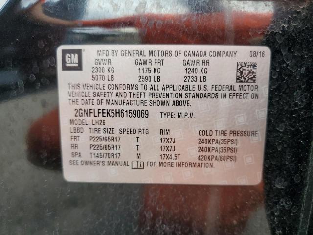 Photo 14 from auction – 2017 CHEVROLET EQUINOX LT with VIN 2GNFLFEK5H6159069