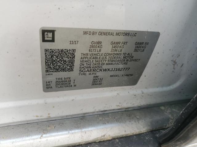 Photo 14 from auction – 2018 BUICK ENCLAVE PR with VIN 5GAERCKWXJJ162777