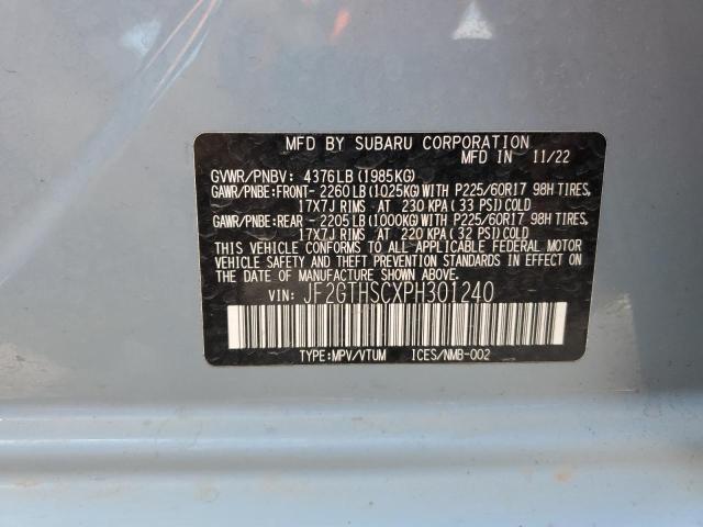 Photo 14 from auction – 2023 SUBARU CROSSTREK with VIN JF2GTHSCXPH301240