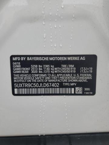 Photo 14 from auction – 2018 BMW X3 XDRIVE3 with VIN 5UXTR9C50JLD67402