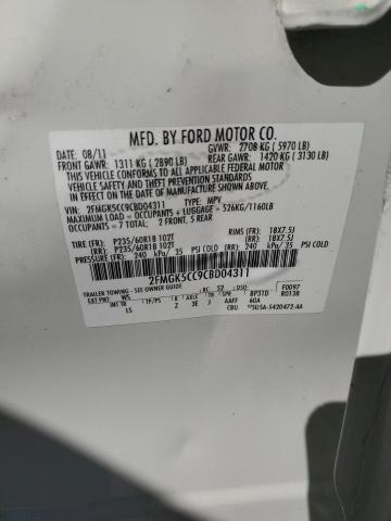 Photo 14 from auction – 2012 FORD FLEX SEL with VIN 2FMGK5CC9CBD04311
