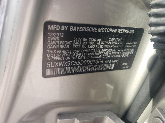 Photo 14 from auction – 2013 BMW X3 XDRIVE2 with VIN 5UXWX9C55D0D01064