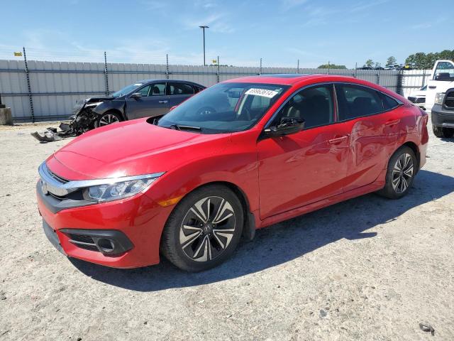 HONDA CIVIC EX 2018 with VIN JHMFC1F39JX032736 - Photo from auction