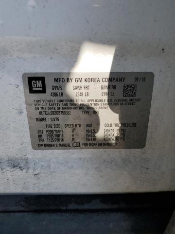 Photo 14 from auction – 2016 CHEVROLET TRAX 1LT with VIN KL7CJLSB2GB759352