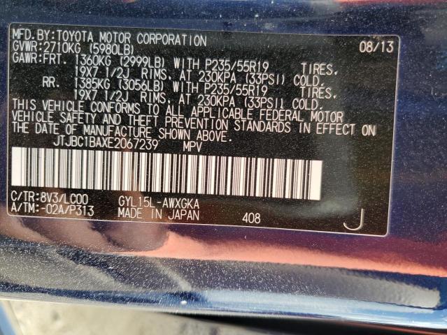 Photo 14 from auction – 2014 LEXUS RX 450H with VIN JTJBC1BAXE2067239