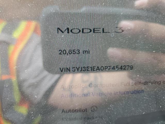 Photo 9 from auction – 2023 TESLA MODEL 3 with VIN 5YJ3E1EA0PF454279