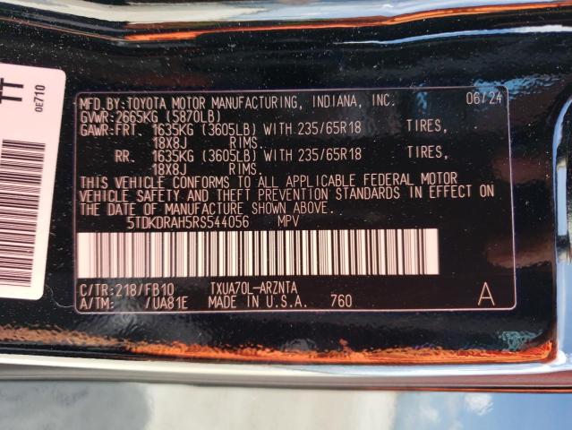 Photo 14 from auction – 2024 TOYOTA HIGHLANDER with VIN 5TDKDRAH5RS544056