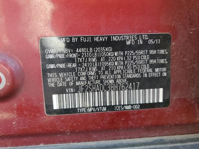 Photo 14 from auction – 2011 SUBARU FORESTER 2 with VIN JF2SHADC3BH762417