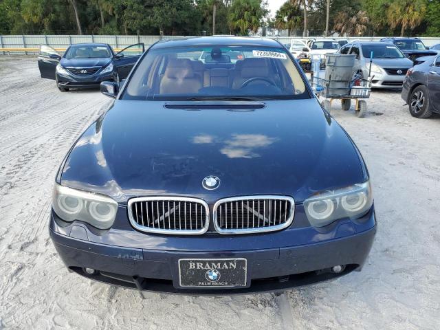 Photo 5 from auction – 2005 BMW 745 I with VIN WBAGL63545DP75494
