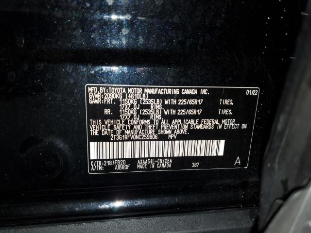 Photo 14 from auction – 2022 TOYOTA RAV4 LE with VIN 2T3G1RFV0NC259806