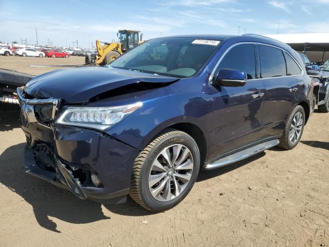 ACURA MDX TECHNO 2016 with VIN 5FRYD4H42GB027491 - Photo from auction