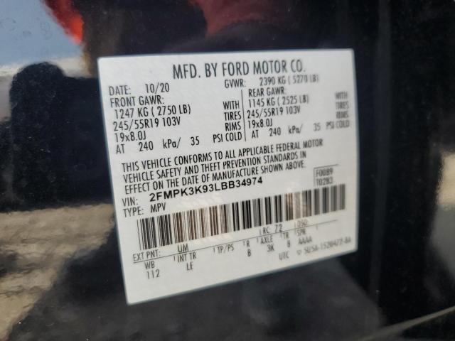 Photo 14 from auction – 2020 FORD EDGE TITAN with VIN 2FMPK3K93LBB34974
