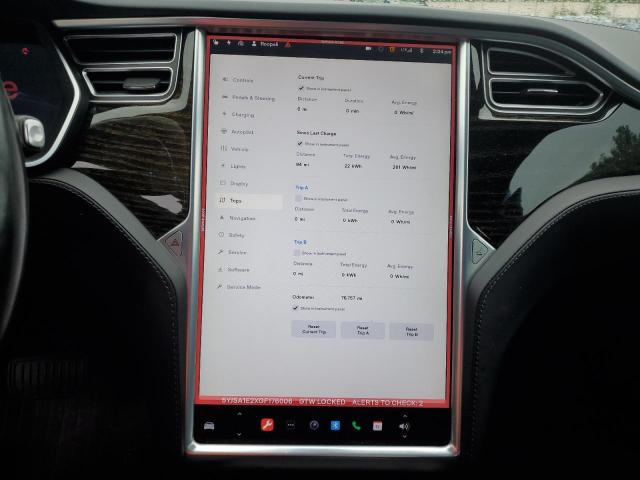 Photo 9 from auction – 2016 TESLA MODEL S with VIN 5YJSA1E2XGF176006