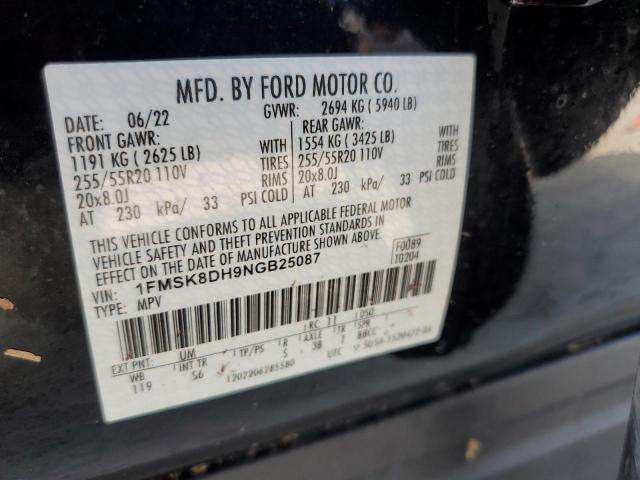 Photo 14 from auction – 2022 FORD EXPLORER X with VIN 1FMSK8DH9NGB25087