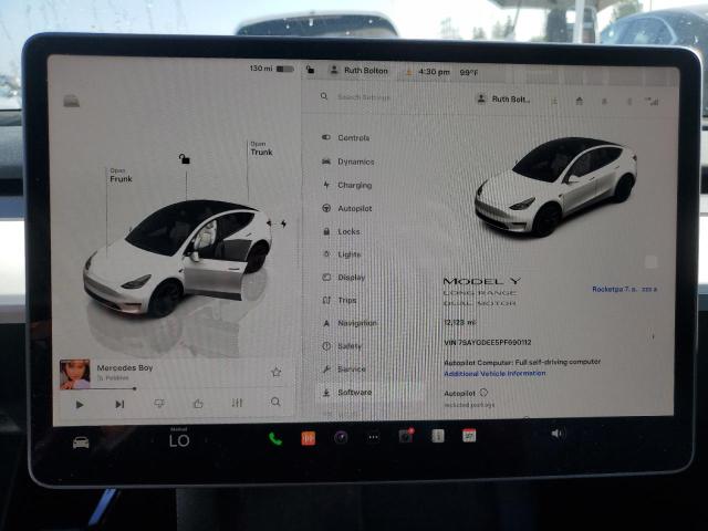 Photo 9 from auction – 2023 TESLA MODEL Y with VIN 7SAYGDEE5PF690112