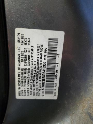 Photo 14 from auction – 2009 HONDA ODYSSEY EX with VIN 5FNRL38789B413350