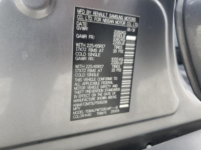 Photo 14 from auction – 2020 NISSAN ROGUE S with VIN KNMAT2MT5LP506236