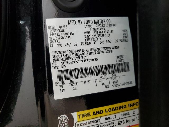 Photo 14 from auction – 2015 FORD EXPEDITION with VIN 1FMJU1KT7FEF39020