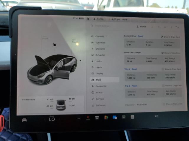 Photo 9 from auction – 2018 TESLA MODEL 3 with VIN 5YJ3E1EBXJF055993
